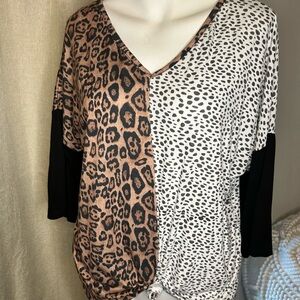 Women’s animal print blouse